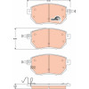 TRW | Bremsbelagsatz, Scheibenbremse | GDB3416