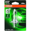 Osram | Glühlampe, Fernscheinwerfer | Ultra Life H7 Einzelblister | 64210ULT-01B