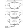 Brembo | Bremsbelagsatz, Scheibenbremse | P 85 075