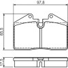 BOSCH | Bremsbelagsatz, Scheibenbremse | 0 986 494 267