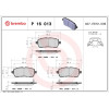 BREMBO P 16 013 Bremsbeläge mit akustischer Verschleißwarnung