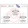 Brembo | Bremsbelagsatz, Scheibenbremse | P 85 113