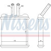 Nissens | Wärmetauscher, Innenraumheizung | 76502