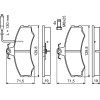 BOSCH | Bremsbelagsatz, Scheibenbremse | 0 986 467 411