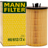 MANN-FILTER HU 612/2 x Ölfilter mit Dichtung, Filtereinsatz