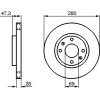 BOSCH | Bremsscheibe | 0 986 479 229