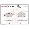 Brembo | Bremsbelagsatz, Scheibenbremse | P 68 026