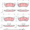 TRW | Bremsbelagsatz, Scheibenbremse | GDB1456