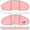 TRW | Bremsbelagsatz, Scheibenbremse | GDB1077