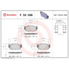 Brembo | Bremsbelagsatz, Scheibenbremse | P 30 069