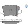 Meyle | Bremsbelagsatz, Scheibenbremse | 025 240 8615/W