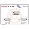 Brembo | Bremsbelagsatz, Scheibenbremse | P 56 086