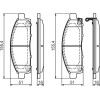 BOSCH | Bremsbelagsatz, Scheibenbremse | 0 986 494 268