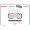 Brembo | Bremsbelagsatz, Scheibenbremse | P 06 041