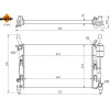 NRF | Kühler, Motorkühlung | 53106A