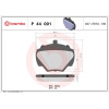 Brembo | Bremsbelagsatz, Scheibenbremse | P 44 001