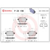 Brembo | Bremsbelagsatz, Scheibenbremse | P 23 156