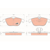 TRW | Bremsbelagsatz, Scheibenbremse | GDB1738