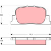 TRW | Bremsbelagsatz, Scheibenbremse | GDB3278