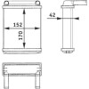 Mahle | Wärmetauscher, Innenraumheizung | AH 128 000P