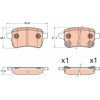 TRW | Bremsbelagsatz, Scheibenbremse | GDB2032
