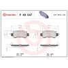 Brembo | Bremsbelagsatz, Scheibenbremse | P 49 047