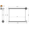 NRF | Wärmetauscher, Innenraumheizung | ohne Rohr | 54378