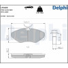 Delphi | Bremsbelagsatz, Scheibenbremse | LP1695