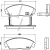 Brembo | Bremsbelagsatz, Scheibenbremse | P 28 016