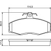 BOSCH | Bremsbelagsatz, Scheibenbremse | 0 986 468 613