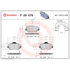 Brembo | Bremsbelagsatz, Scheibenbremse | P 30 070