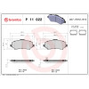 Brembo | Bremsbelagsatz, Scheibenbremse | P 11 022