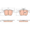 TRW | Bremsbelagsatz, Scheibenbremse | GDB1957