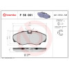 Brembo | Bremsbelagsatz, Scheibenbremse | P 56 061