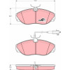 TRW | Bremsbelagsatz, Scheibenbremse | GDB1425