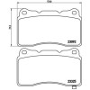 Brembo | Bremsbelagsatz, Scheibenbremse | P 54 039