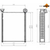 NRF | Wärmetauscher, Innenraumheizung | ohne Rohr | 54423