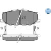 Meyle | Bremsbelagsatz, Scheibenbremse | 025 215 6816