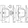 BOSCH | Bremsbelagsatz, Scheibenbremse | 0 986 494 540