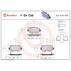 Brembo | Bremsbelagsatz, Scheibenbremse | P 59 038