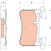 TRW | Bremsbelagsatz, Scheibenbremse | GDB1856