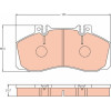 TRW | Bremsbelagsatz, Scheibenbremse | GDB5050