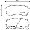 Brembo | Bremsbelagsatz, Scheibenbremse | P 30 025