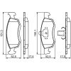 BOSCH | Bremsbelagsatz, Scheibenbremse | 0 986 494 197