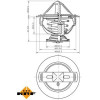 NRF | Thermostat, Kühlmittel | 725060