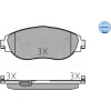 Meyle | Bremsbelagsatz, Scheibenbremse | 025 251 1720/W