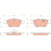 TRW | Bremsbelagsatz, Scheibenbremse | GDB1205