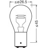 Glühlampe, Brems-/Schlusslicht | 10 x 7225 Osram | P21/4W 12V Glühlampe