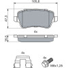 BOSCH | Bremsbelagsatz, Scheibenbremse | 0 986 494 126