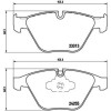 Brembo | Bremsbelagsatz, Scheibenbremse | P 06 055